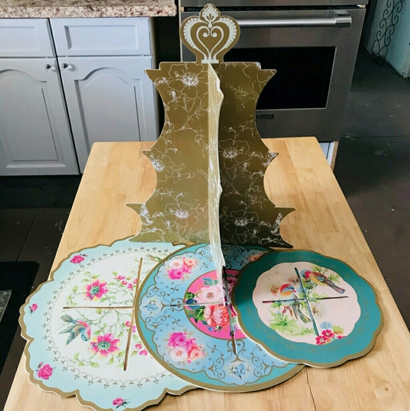 Printed Card 3 Tier Reversable Cake Stand - Picture 7 of 9